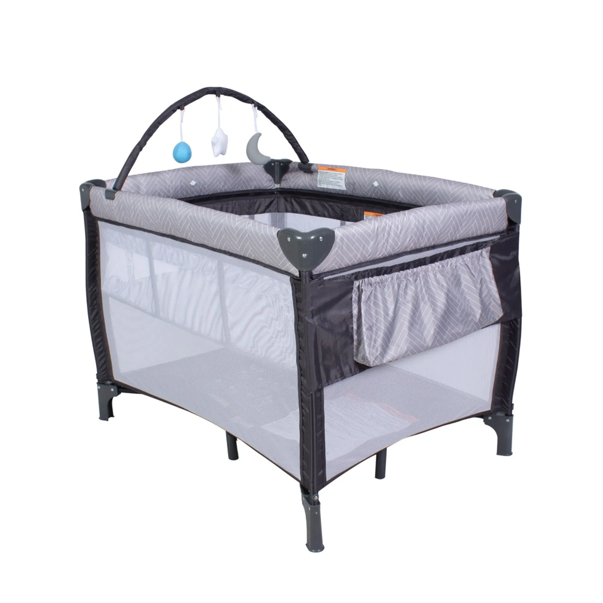 Childcare Indi 3-In-1 Travel Cot Grey